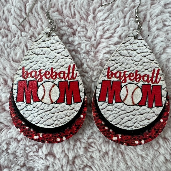 Accessories - Baseball Mom Teardrop Earrings